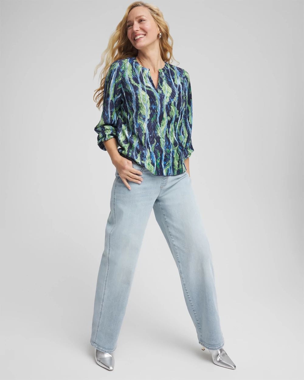 Petite Pull-On Wide-Leg Jeans | Chico's